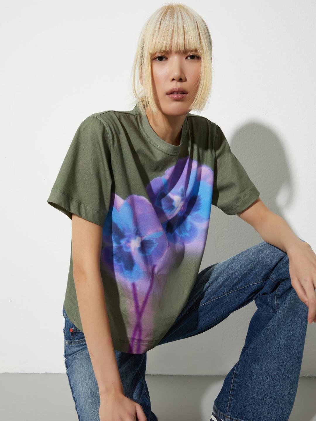T-shirt con maxi fiori | Max&Co T-shirt con maxi fiori | Max&Co