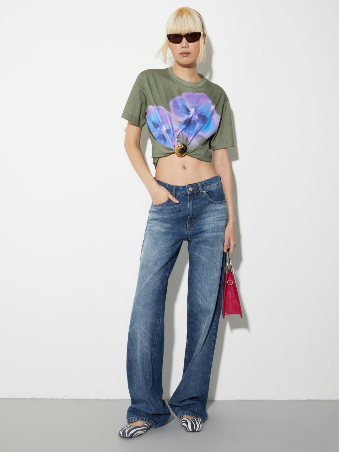 T-shirt con maxi fiori | Max&Co T-shirt con maxi fiori | Max&Co