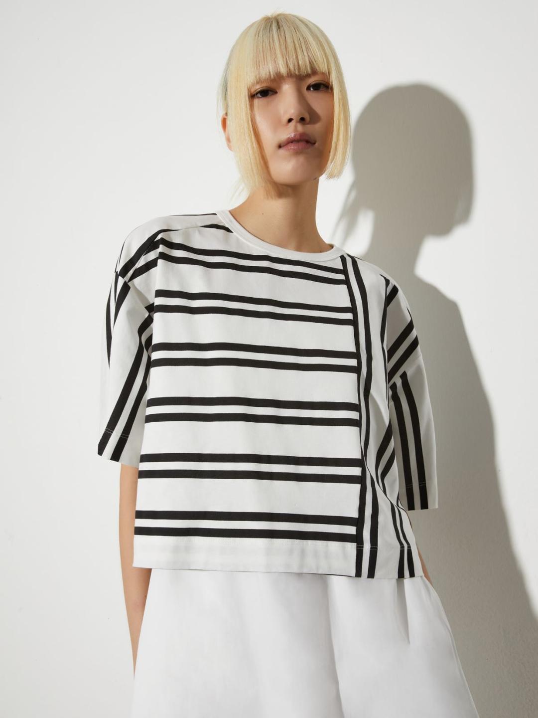 T-shirt in cotone a righe | Max&Co T-shirt in cotone a righe | Max&Co