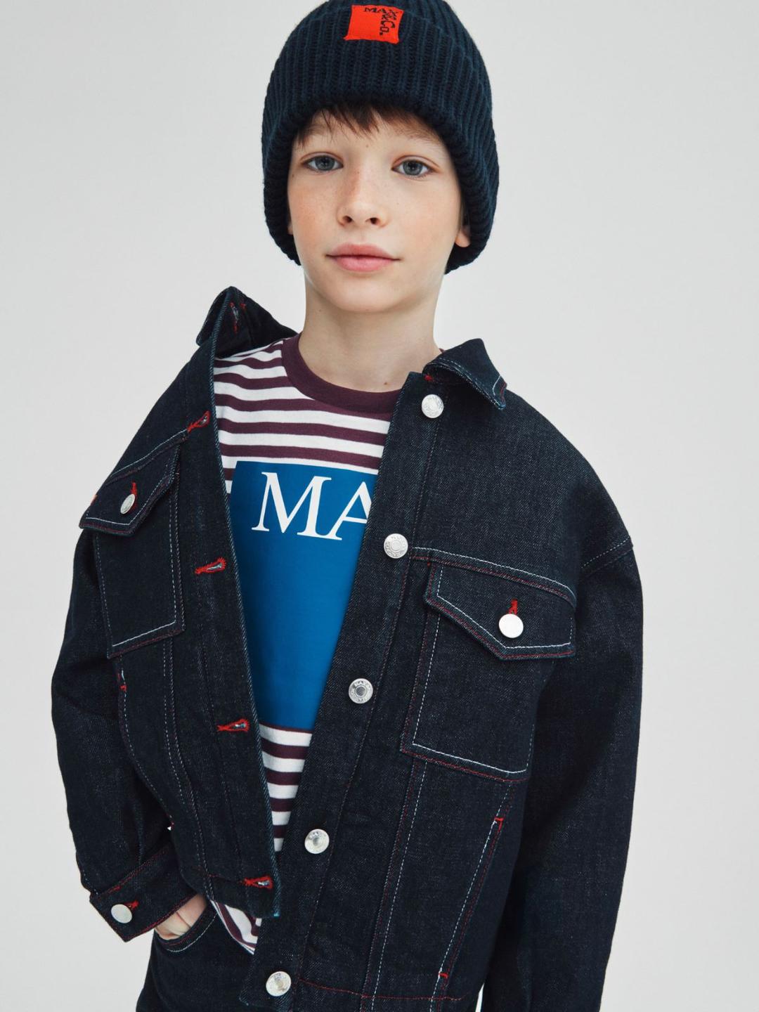 T-shirt in microcostina a righe KID | Max&Co T-shirt in microcostina a righe KID | Max&Co