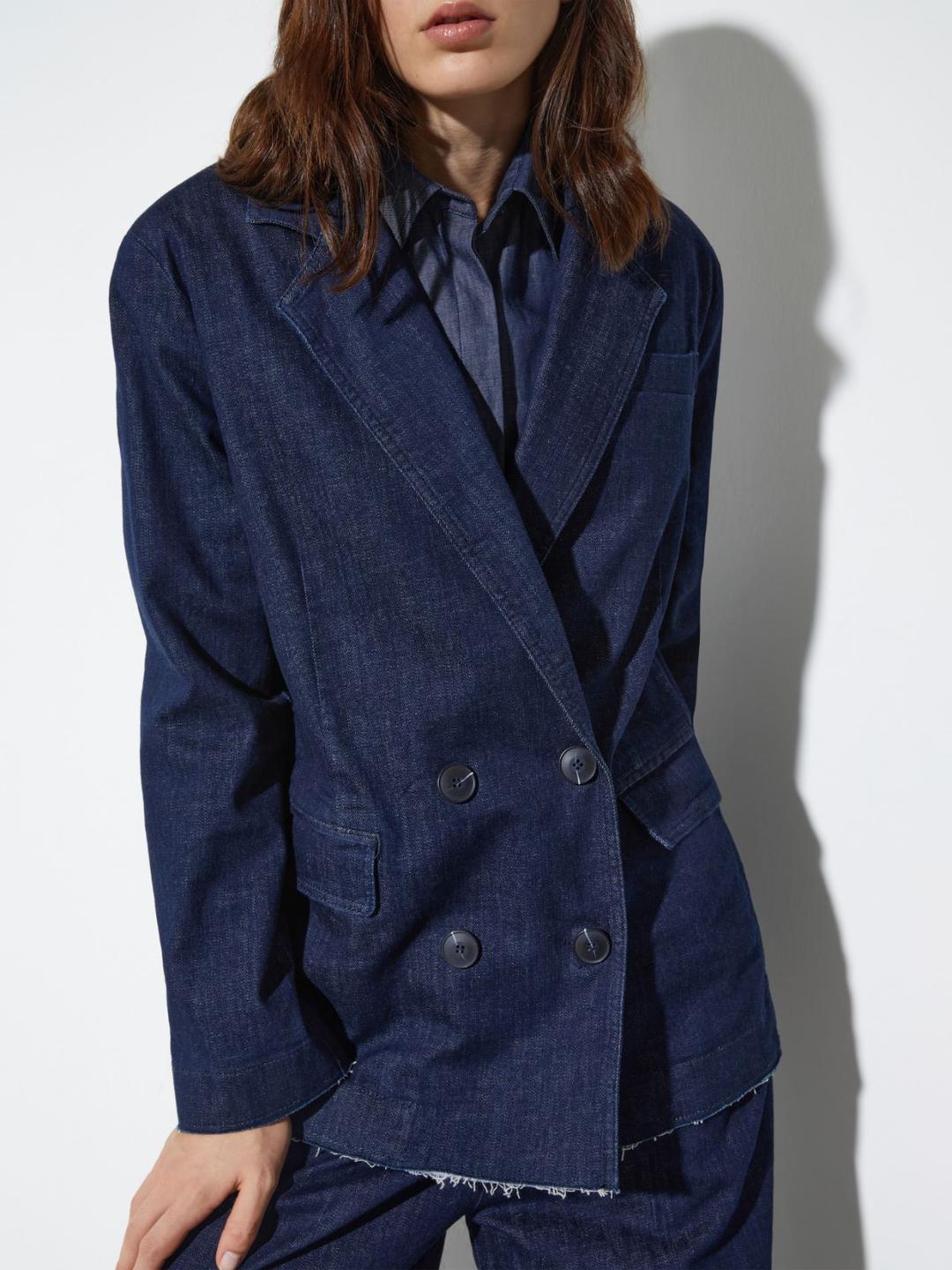 Blazer doppiopetto in denim | Max&Co Blazer doppiopetto in denim | Max&Co