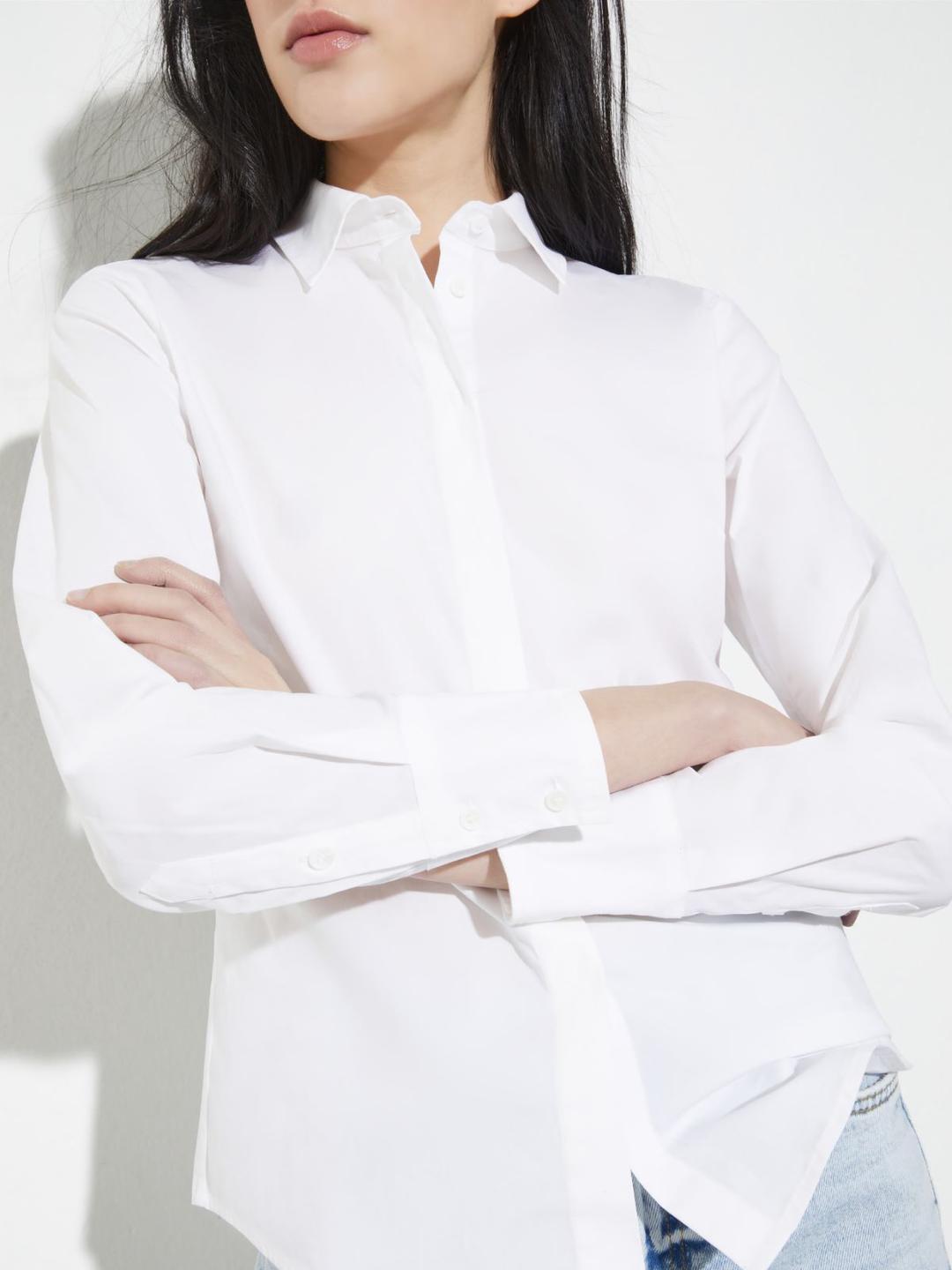 Camicia slim in popeline | Max&Co Camicia slim in popeline | Max&Co