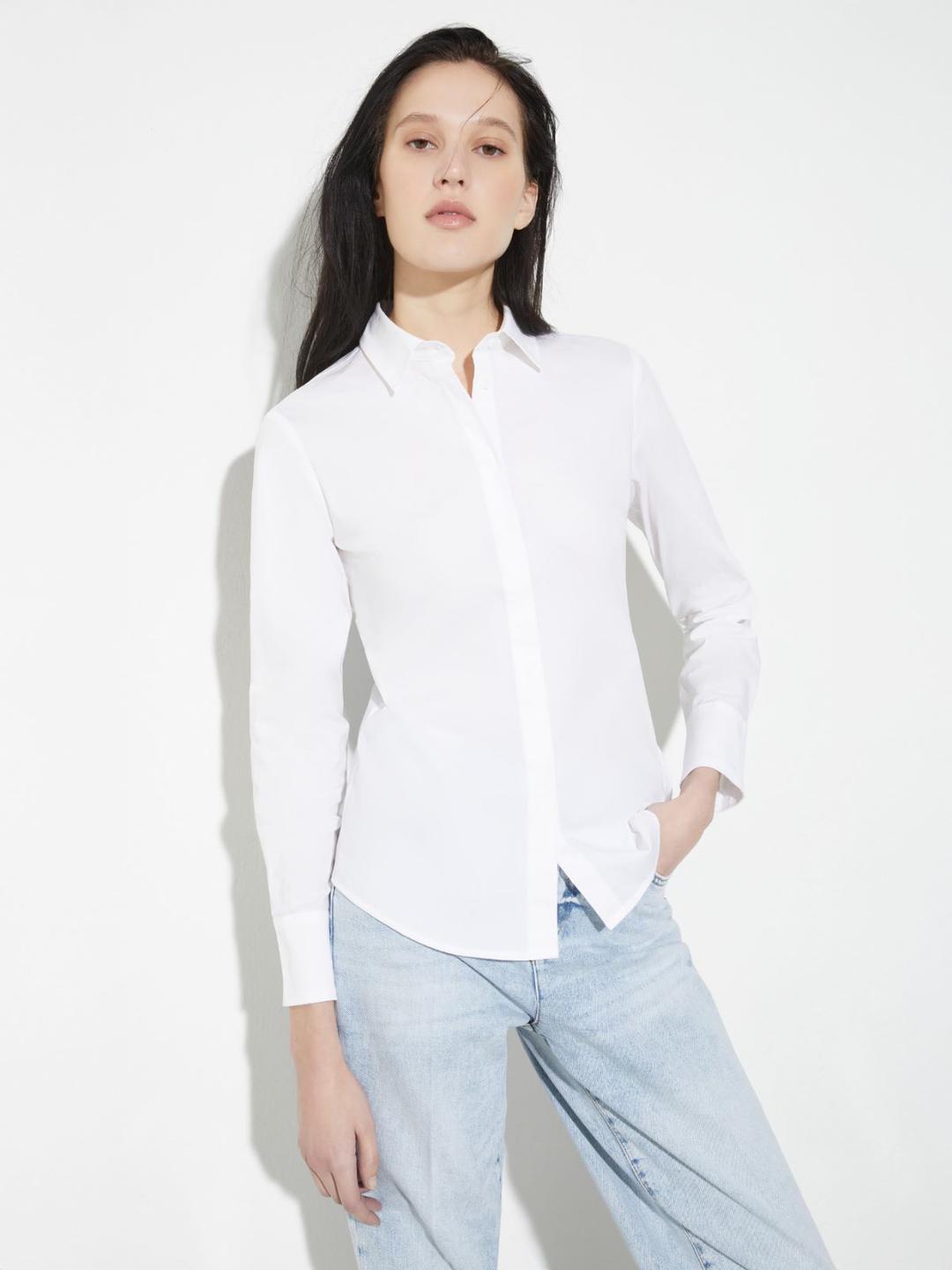 Camicia slim in popeline | Max&Co Camicia slim in popeline | Max&Co