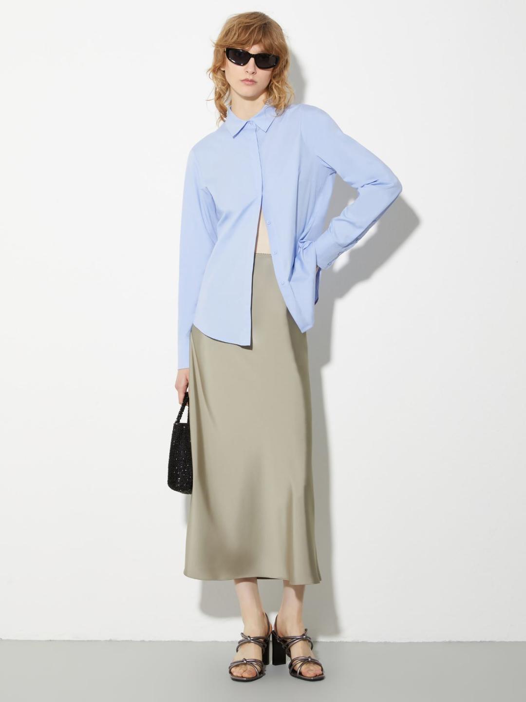 Camicia slim in popeline | Max&Co Camicia slim in popeline | Max&Co