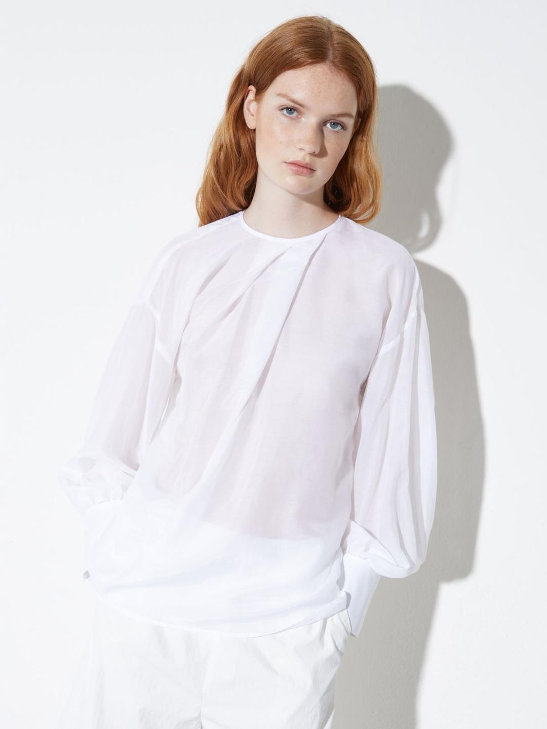 Blusa in voile di cotone e seta | Max&Co Blusa in voile di cotone e seta | Max&Co