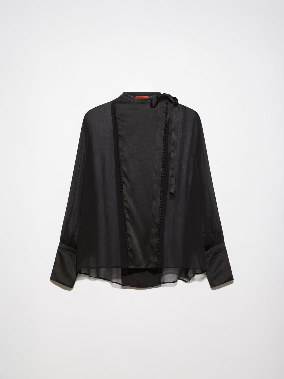 Camicia in crépon e raso di seta | Max&Co Camicia in crépon e raso di seta | Max&Co