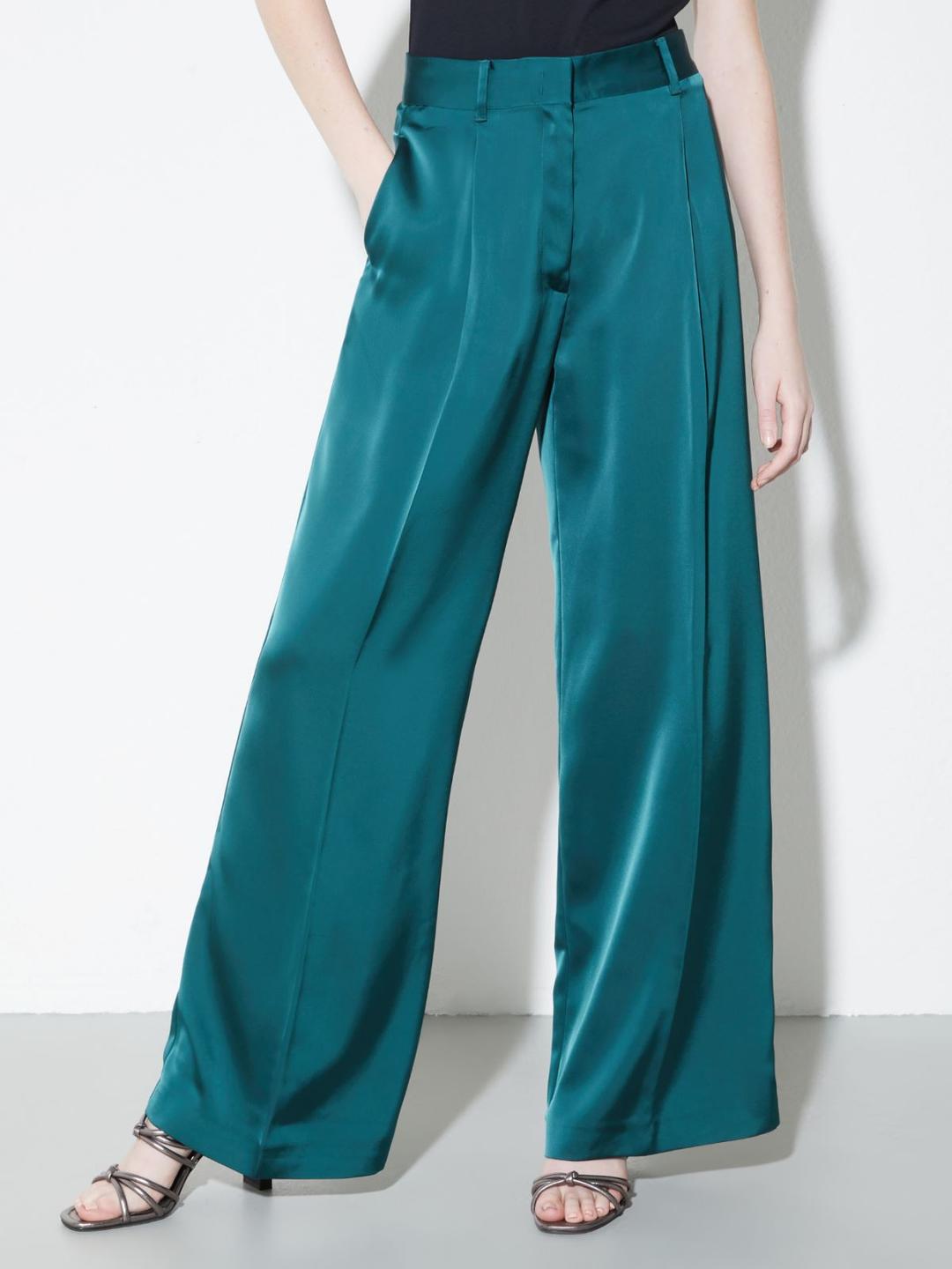 Pantaloni ampi in raso fluido | Max&Co Pantaloni ampi in raso fluido | Max&Co