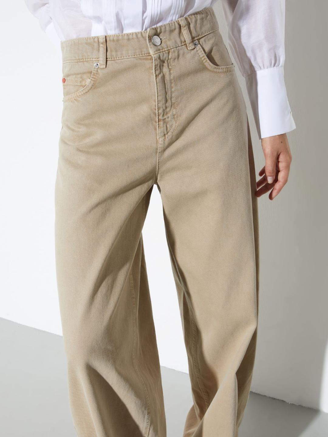 Pantaloni barrel leg in drill | Max&Co Pantaloni barrel leg in drill | Max&Co