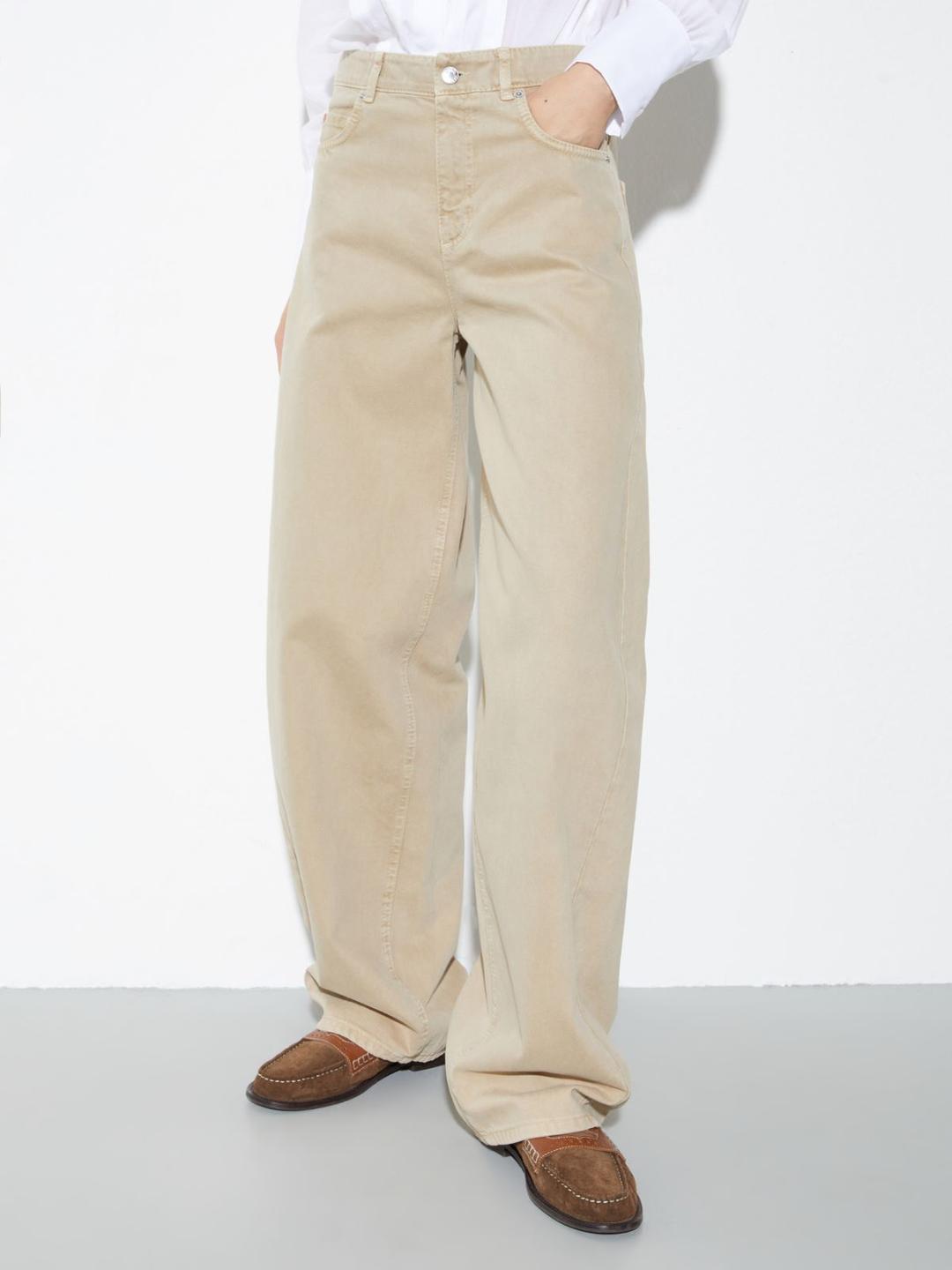 Pantaloni barrel leg in drill | Max&Co Pantaloni barrel leg in drill | Max&Co