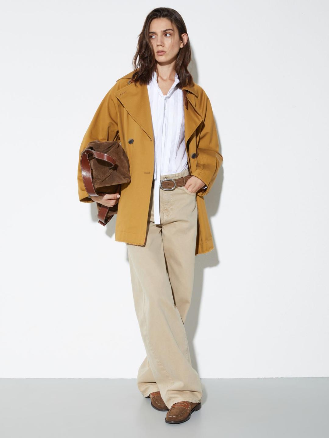 Pantaloni barrel leg in drill | Max&Co Pantaloni barrel leg in drill | Max&Co