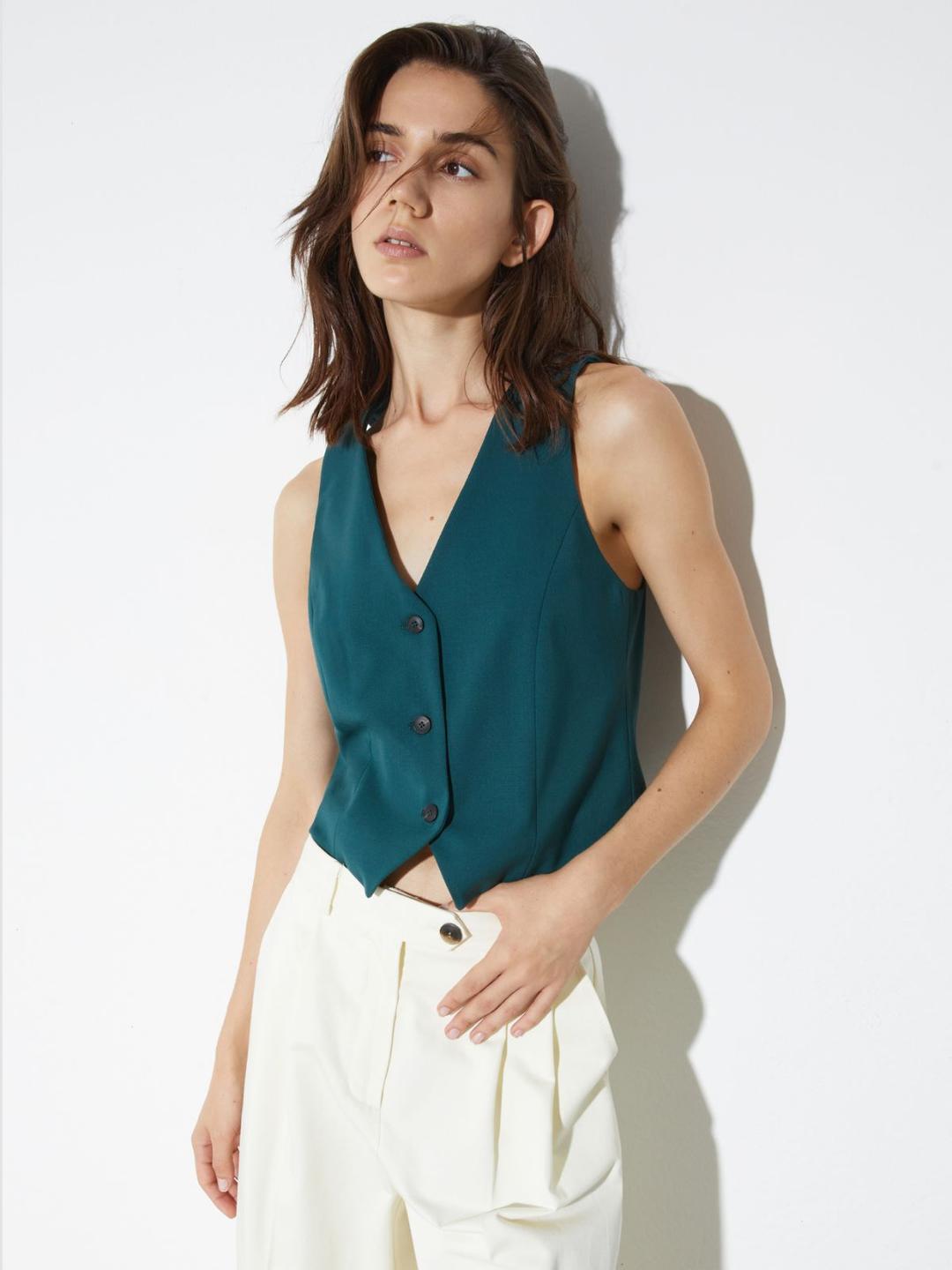 Gilet slim in gabardine | Max&Co Gilet slim in gabardine | Max&Co