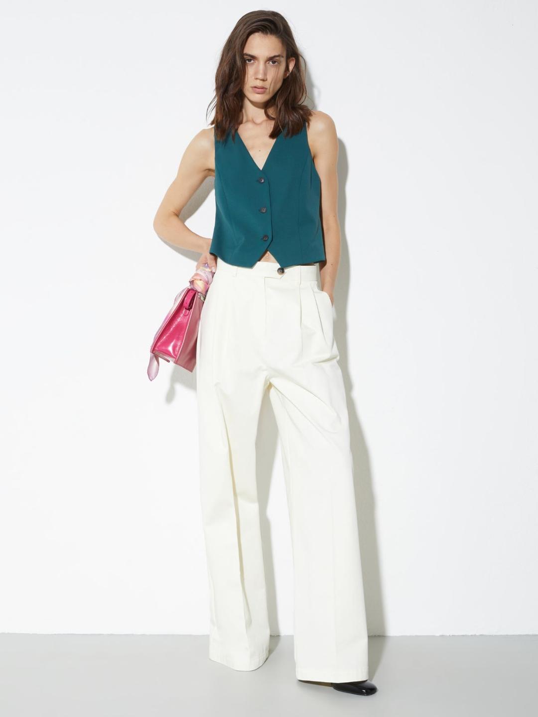 Gilet slim in gabardine | Max&Co Gilet slim in gabardine | Max&Co