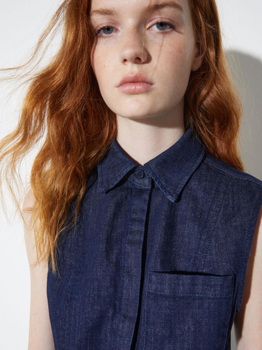 Chemisier fit & flare in denim | Max&Co Chemisier fit & flare in denim | Max&Co