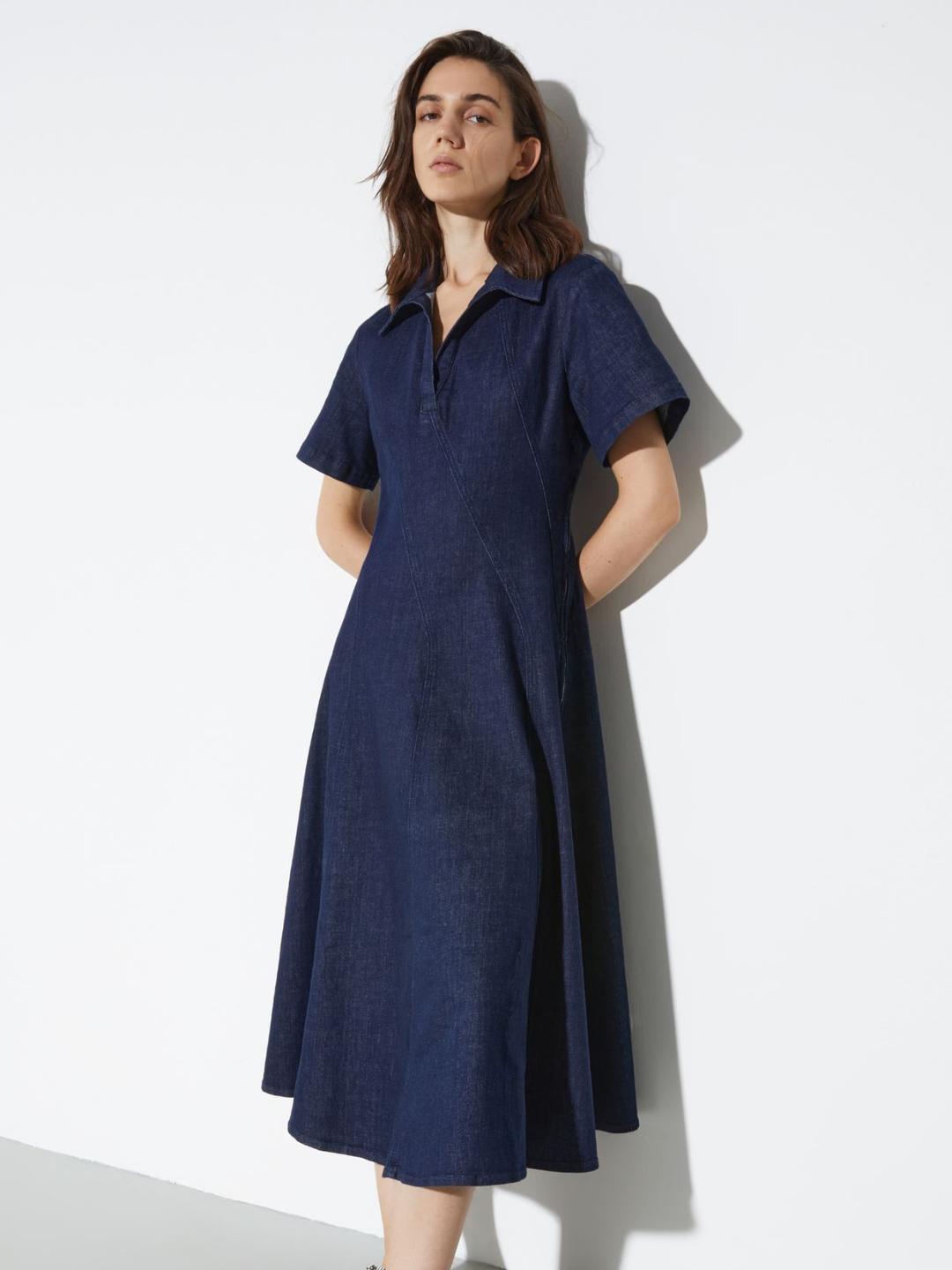 Abito midi in denim | Max&Co Abito midi in denim | Max&Co