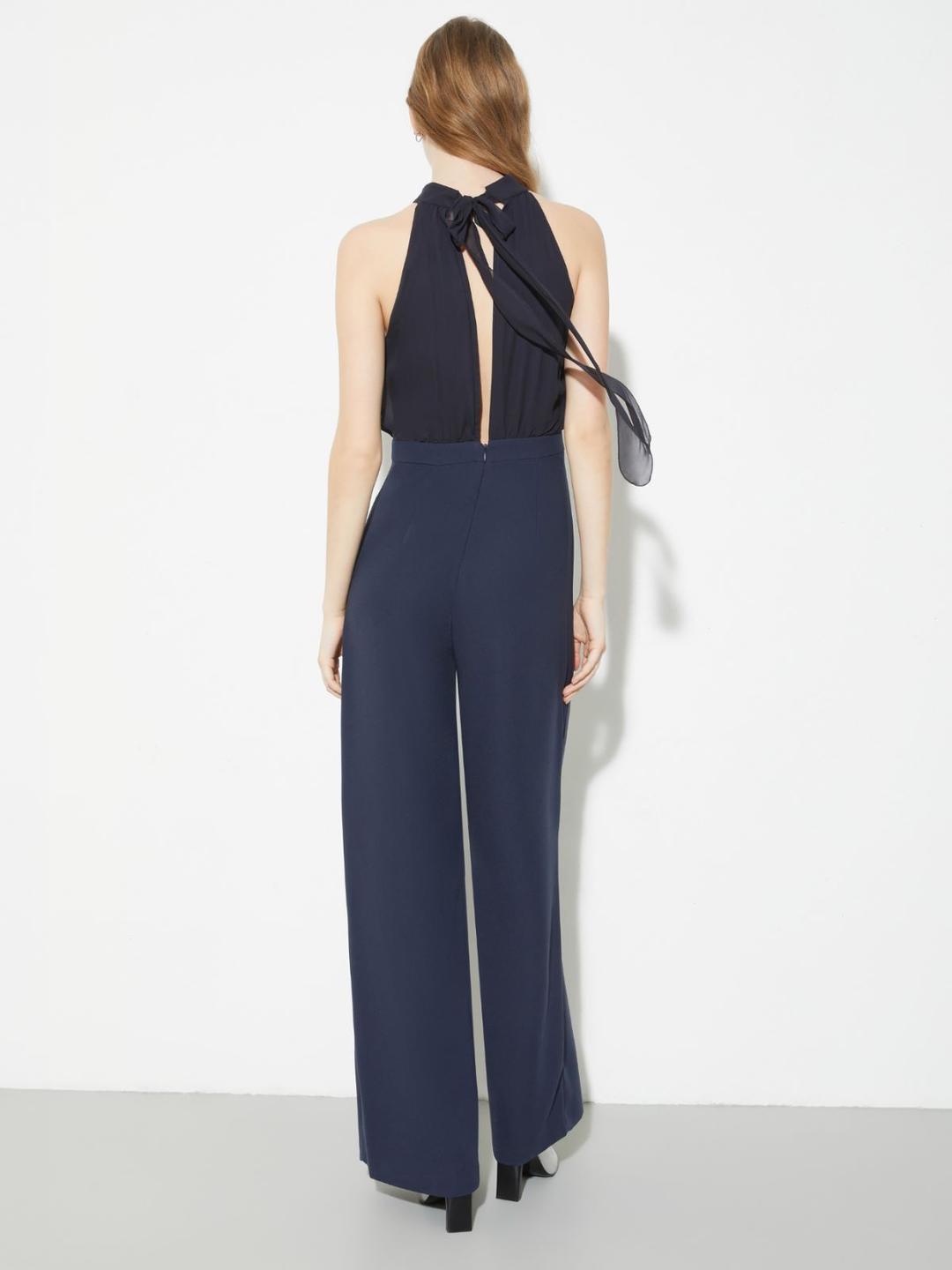 Tuta in envers satin e georgette | Max&Co Tuta in envers satin e georgette | Max&Co