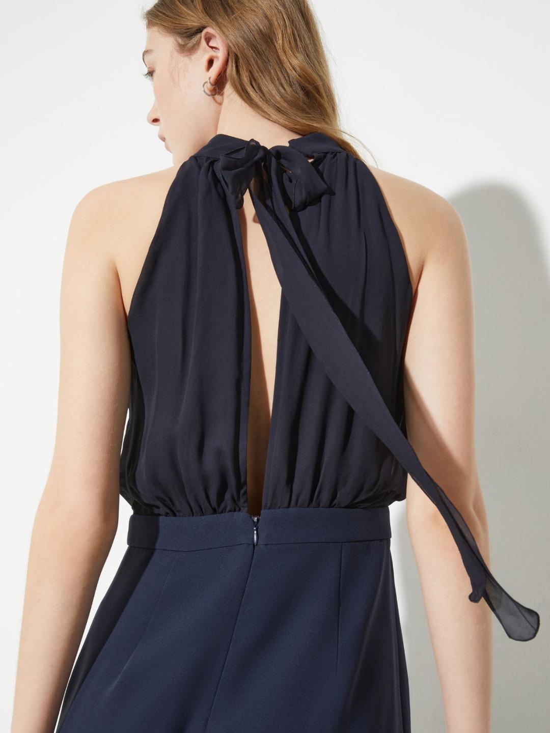 Tuta in envers satin e georgette | Max&Co Tuta in envers satin e georgette | Max&Co