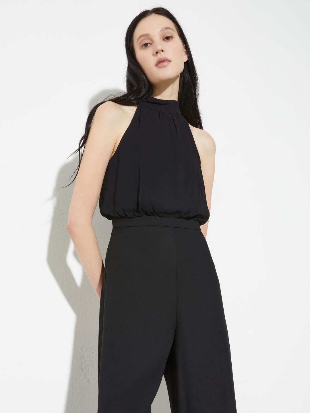 Tuta in envers satin e georgette | Max&Co Tuta in envers satin e georgette | Max&Co