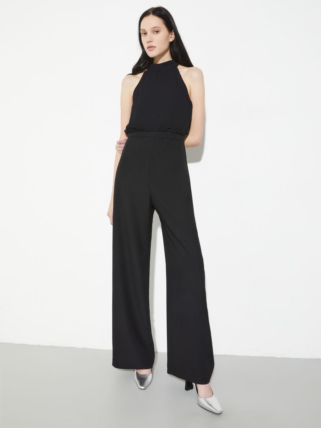 Tuta in envers satin e georgette | Max&Co Tuta in envers satin e georgette | Max&Co