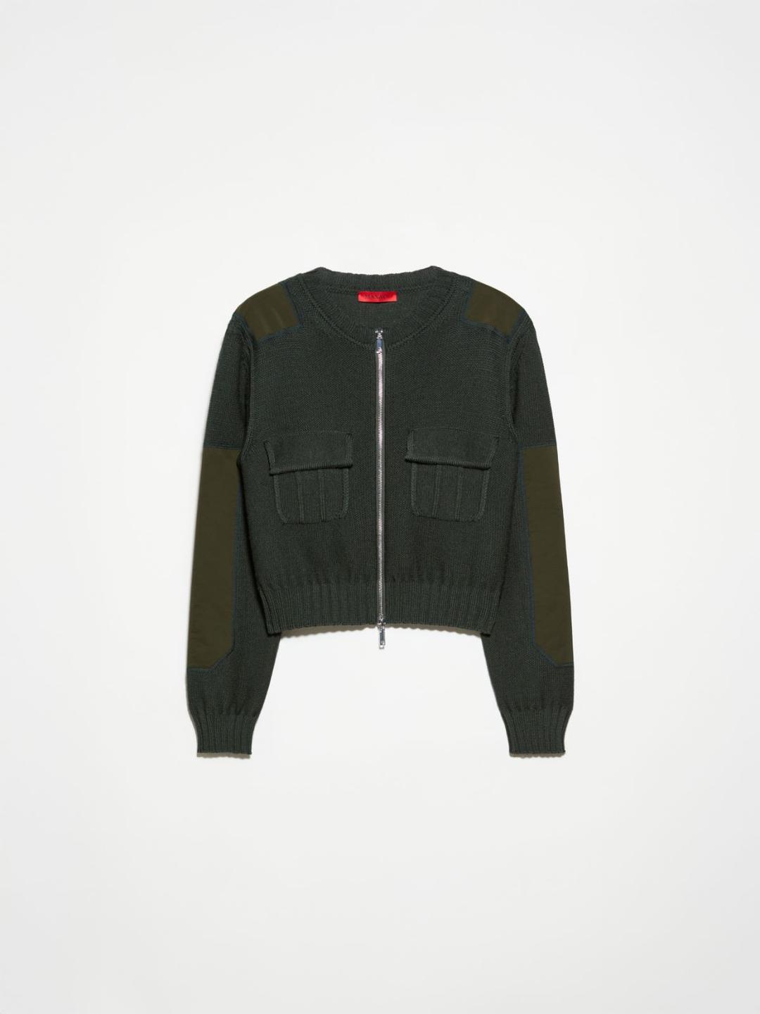 Cardigan con dettagli in duchesse | Max&Co Cardigan con dettagli in duchesse | Max&Co