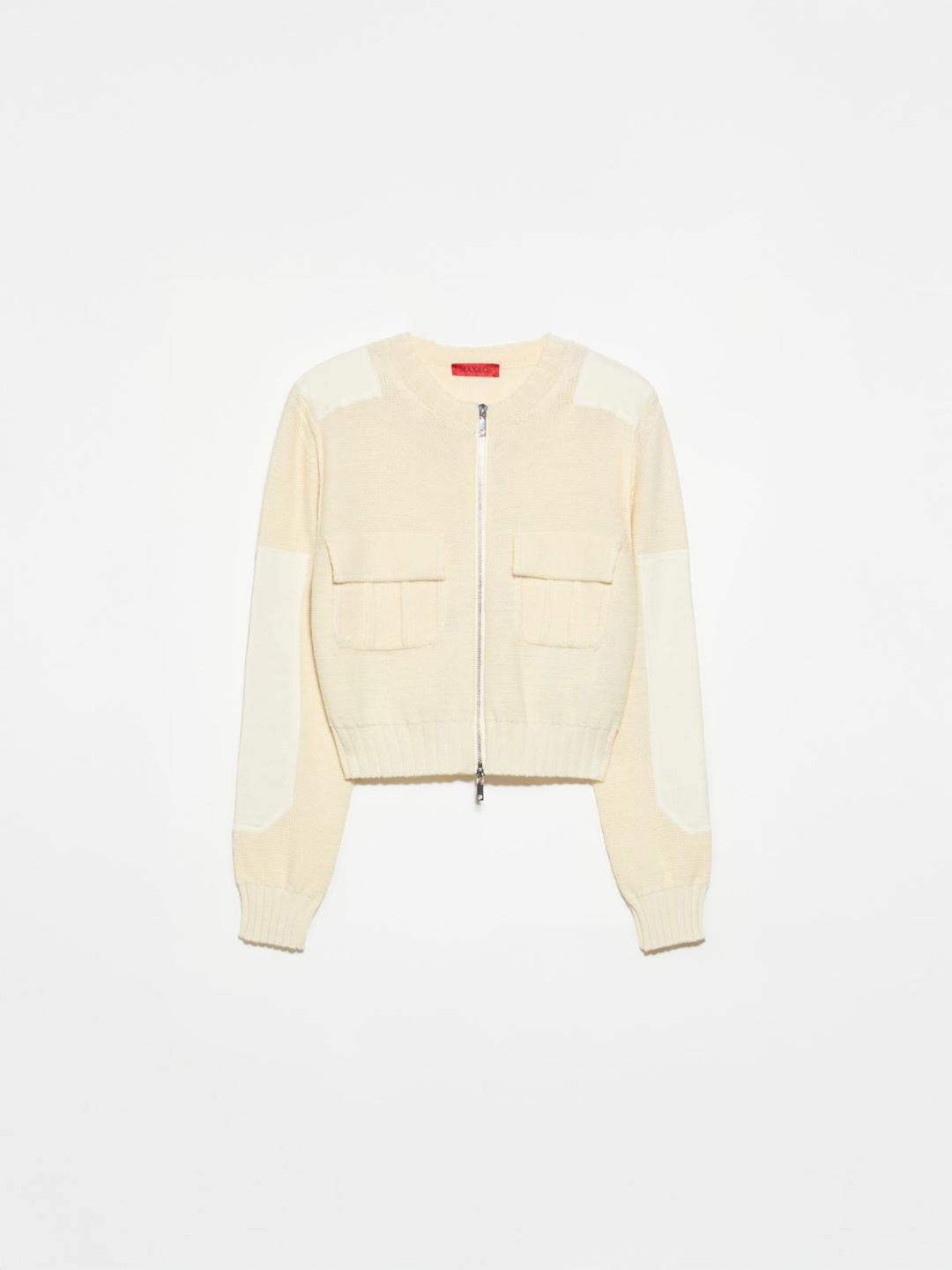 Cardigan con dettagli in duchesse | Max&Co Cardigan con dettagli in duchesse | Max&Co