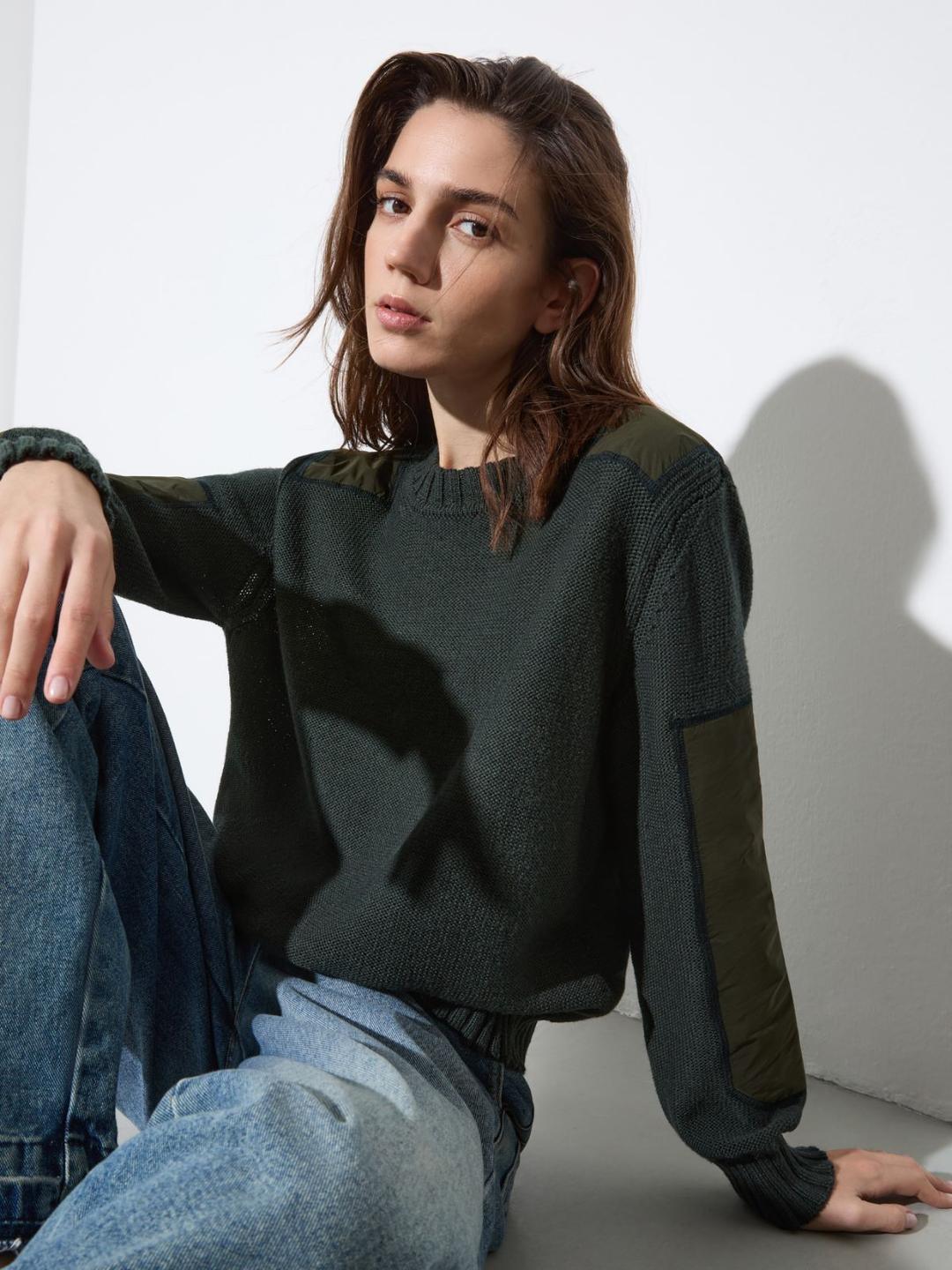 Maglia con dettagli in duchesse | Max&Co Maglia con dettagli in duchesse | Max&Co