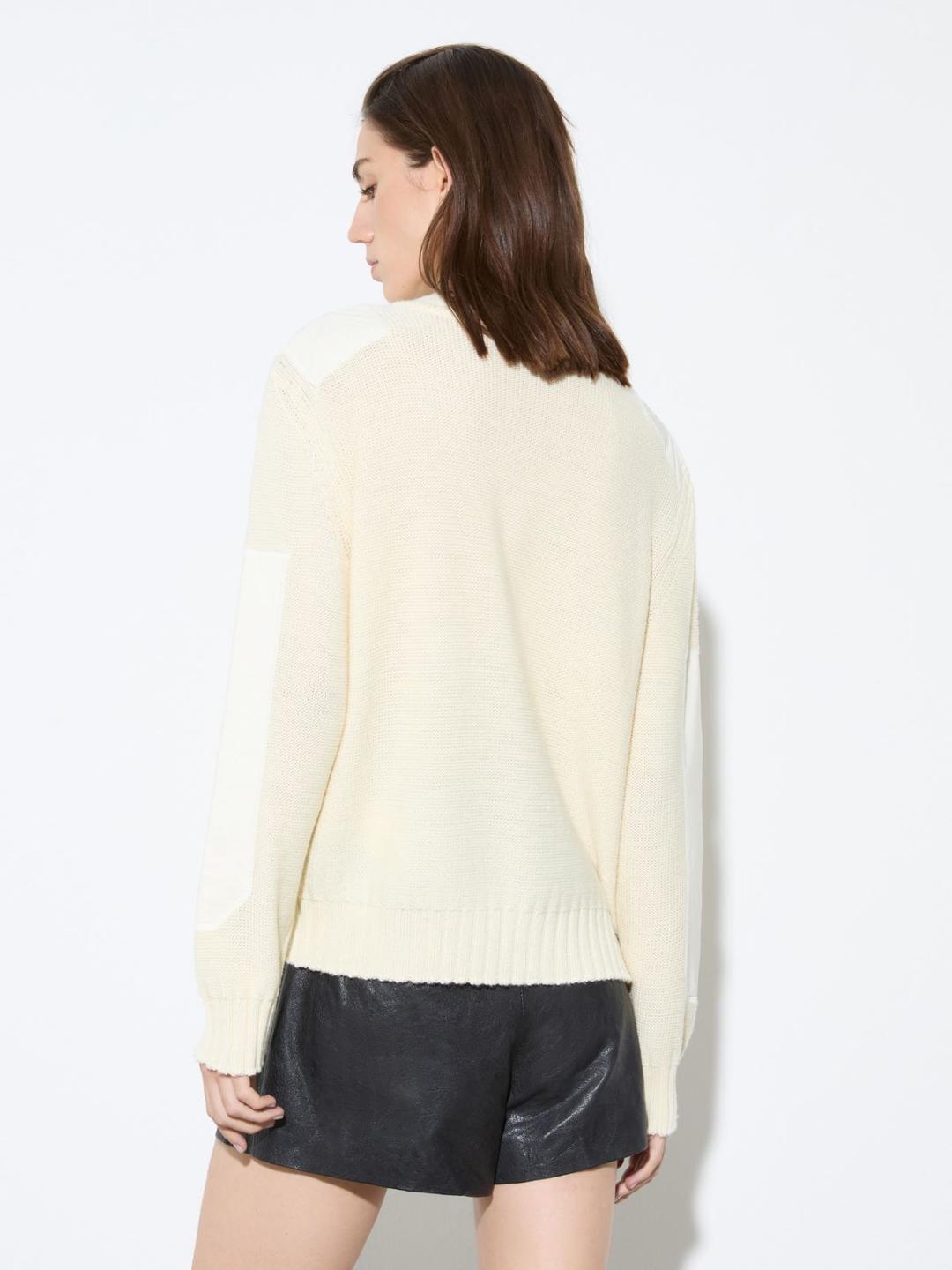 Maglia con dettagli in duchesse | Max&Co Maglia con dettagli in duchesse | Max&Co