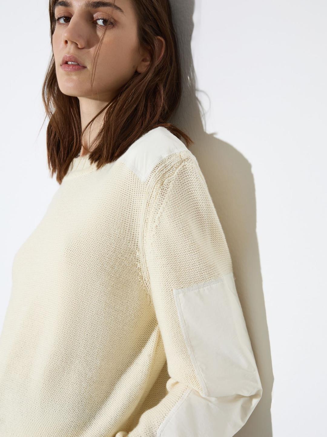 Maglia con dettagli in duchesse | Max&Co Maglia con dettagli in duchesse | Max&Co