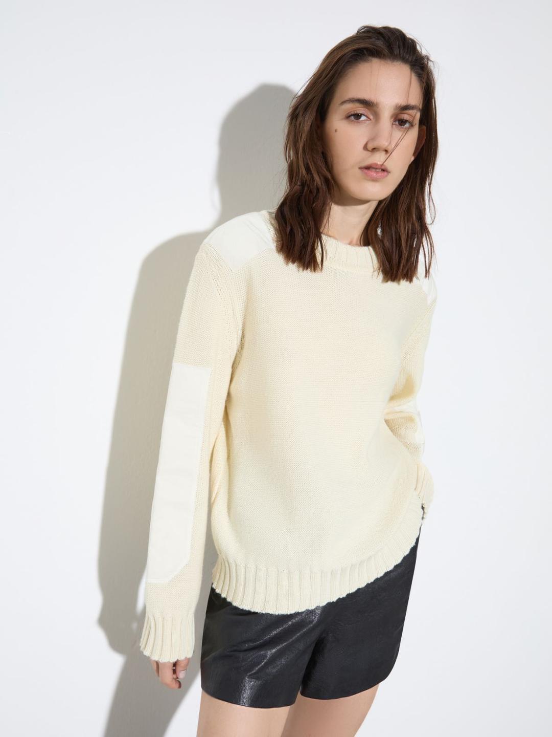 Maglia con dettagli in duchesse | Max&Co Maglia con dettagli in duchesse | Max&Co