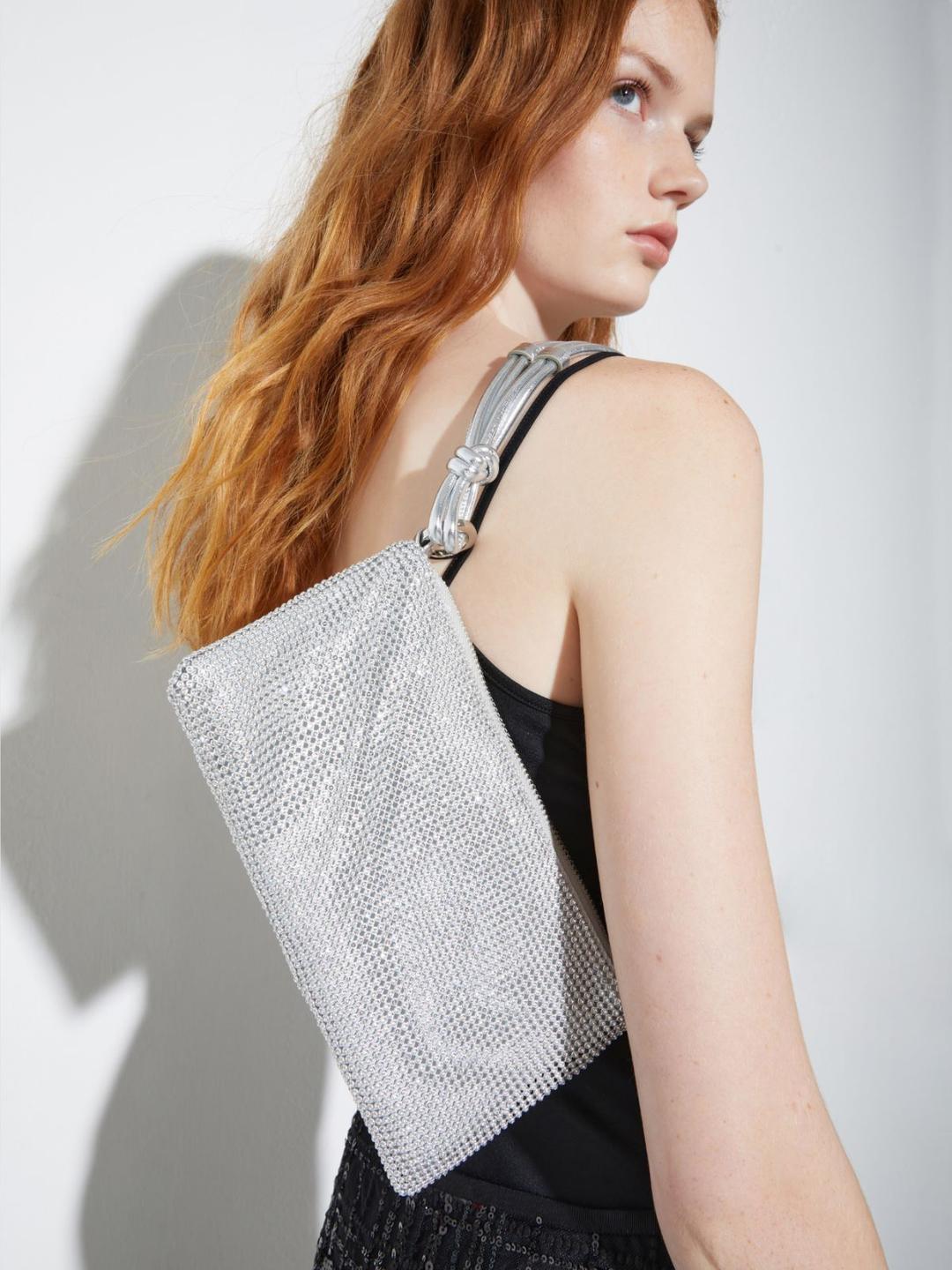 Pochette in metal mesh con strass | Max&Co Pochette in metal mesh con strass | Max&Co