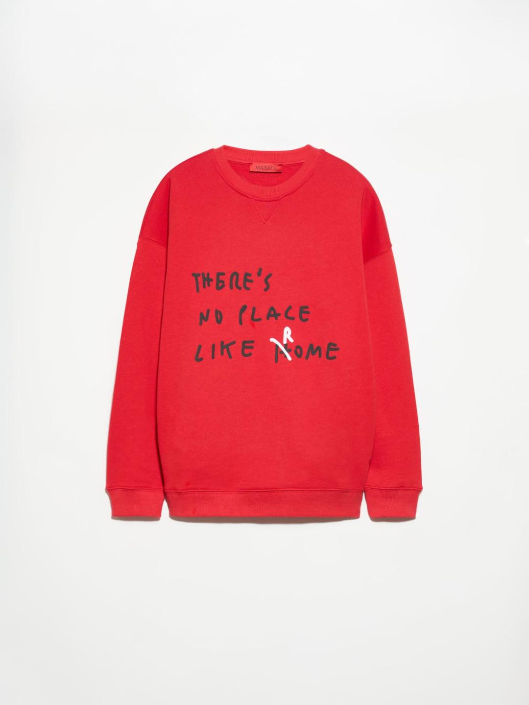 Felpa in cotone con lettering | Max&Co Felpa in cotone con lettering | Max&Co