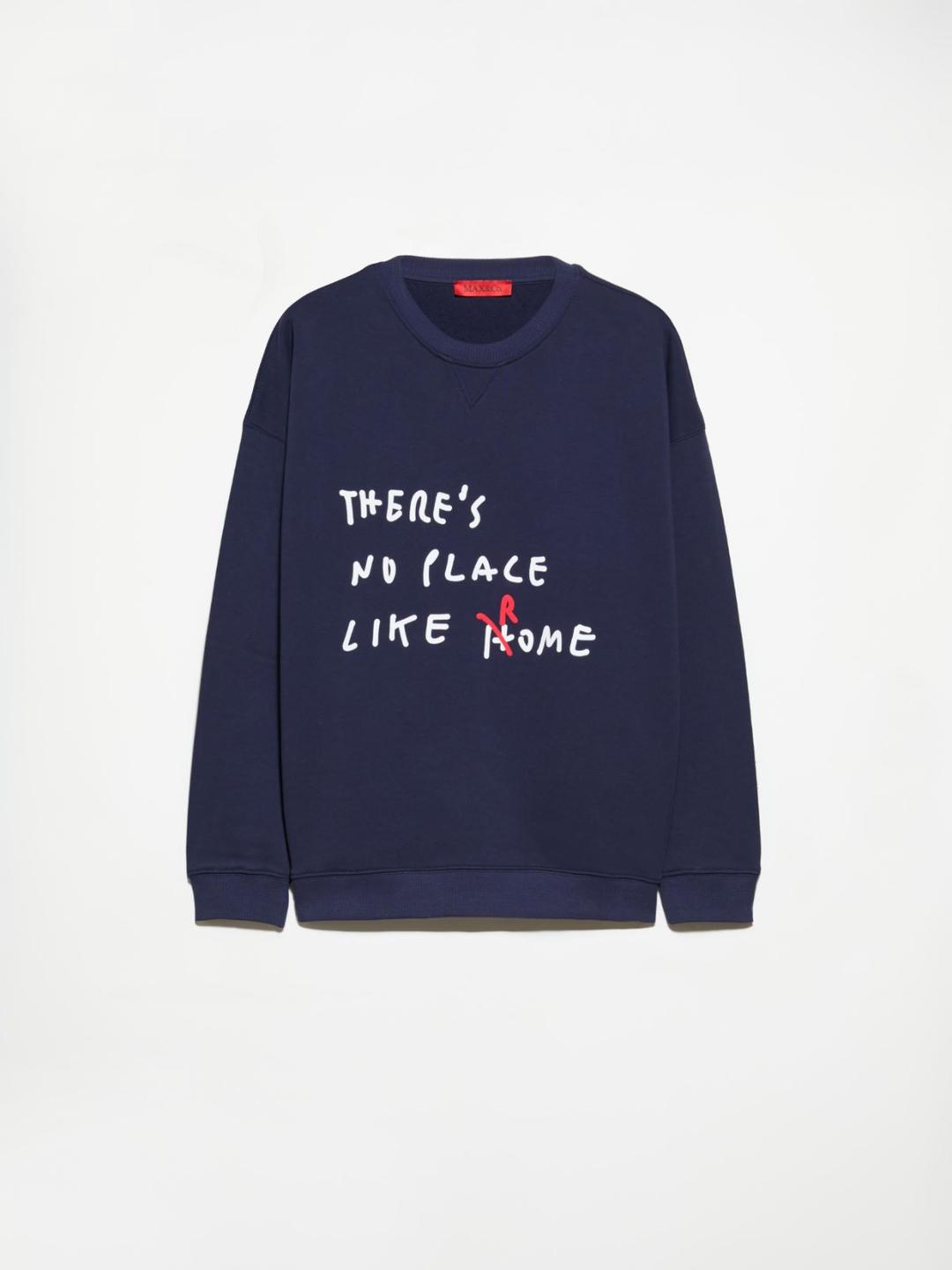 Felpa in cotone con lettering | Max&Co Felpa in cotone con lettering | Max&Co