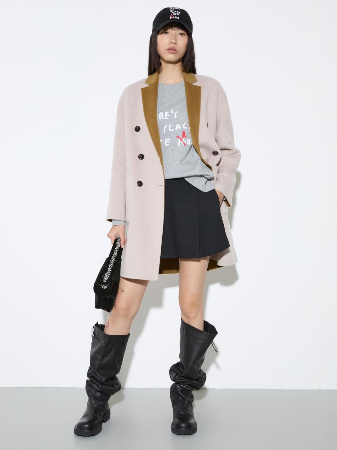 Felpa in cotone con lettering | Max&Co Felpa in cotone con lettering | Max&Co