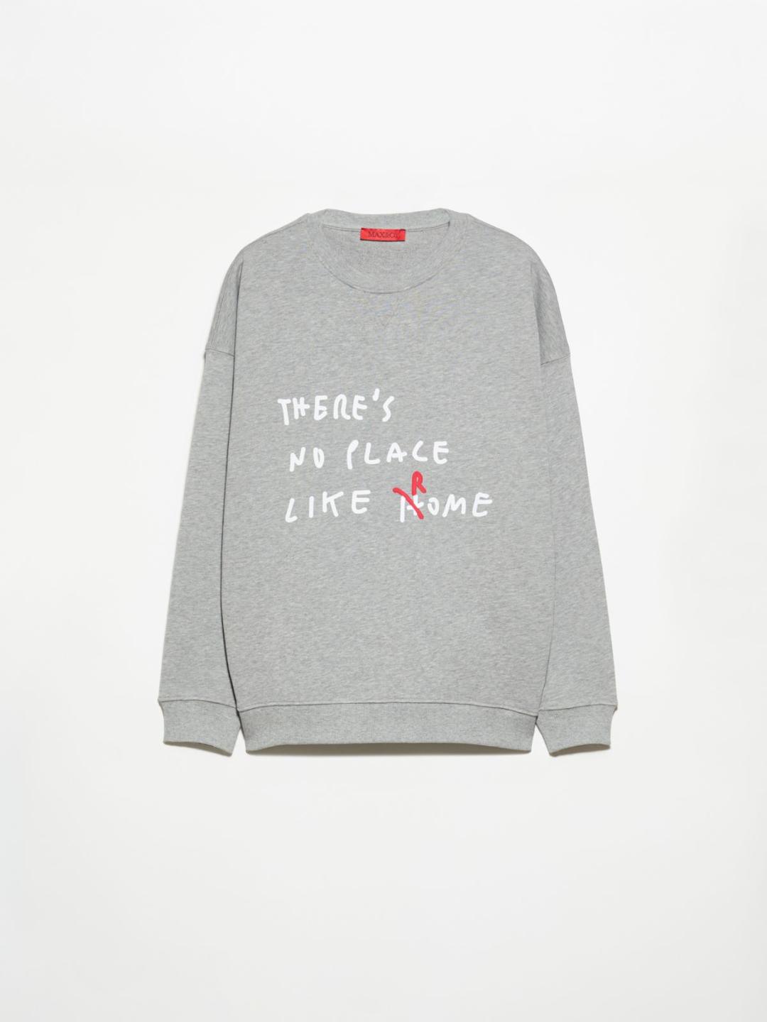 Felpa in cotone con lettering | Max&Co Felpa in cotone con lettering | Max&Co