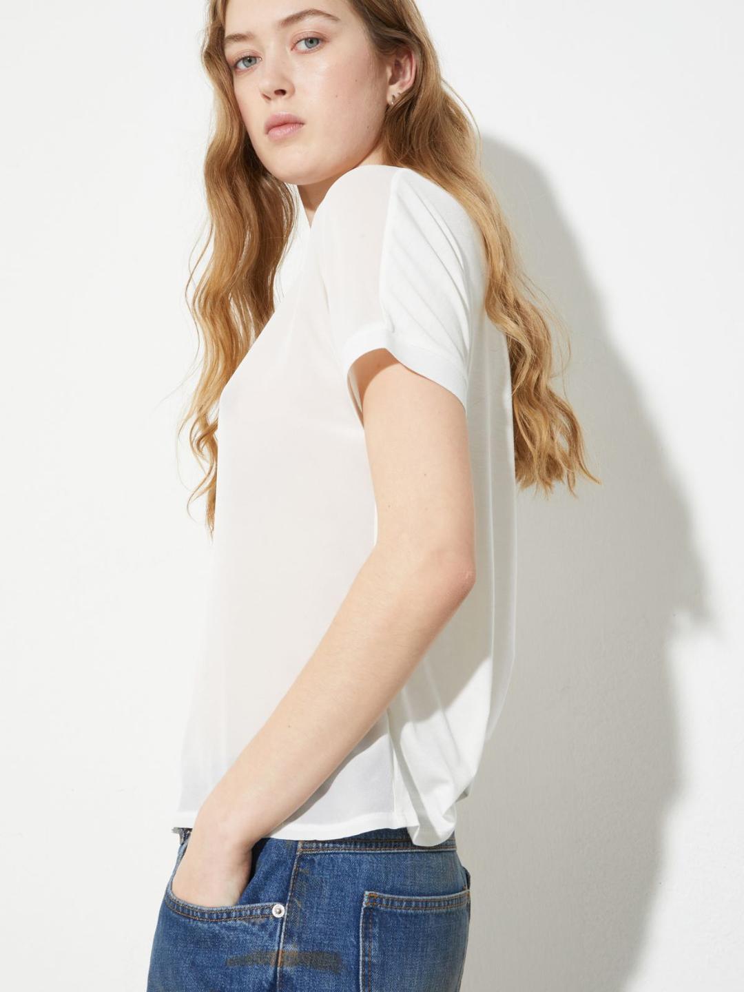 T-shirt in jersey e seta | Max&Co T-shirt in jersey e seta | Max&Co