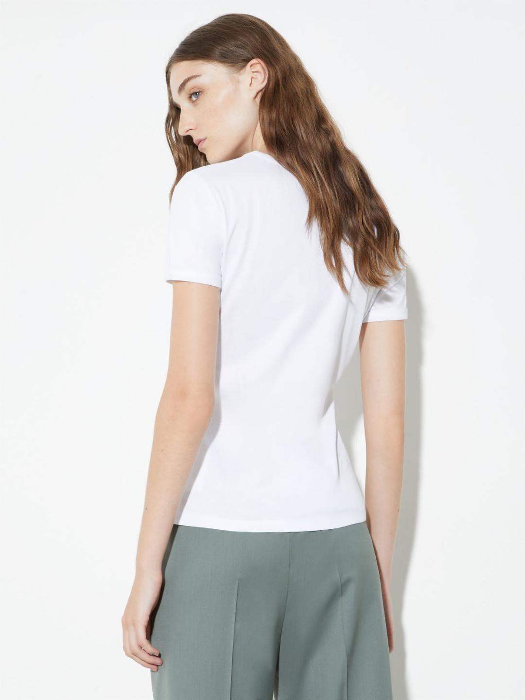 T-shirt slim con logo | Max&Co T-shirt slim con logo | Max&Co