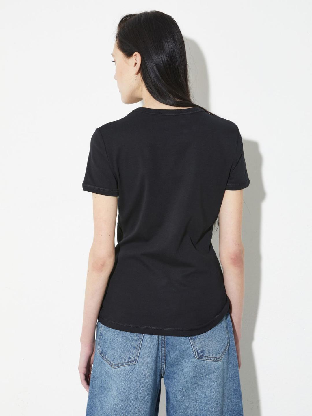 T-shirt slim con logo | Max&Co T-shirt slim con logo | Max&Co