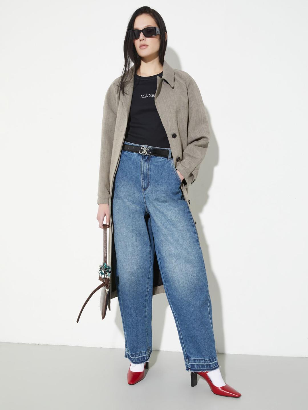 T-shirt slim con logo | Max&Co T-shirt slim con logo | Max&Co