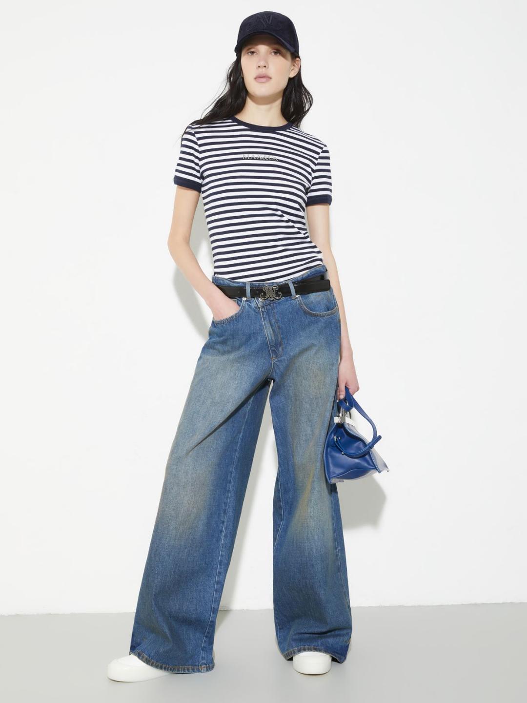 T-shirt slim con logo | Max&Co T-shirt slim con logo | Max&Co