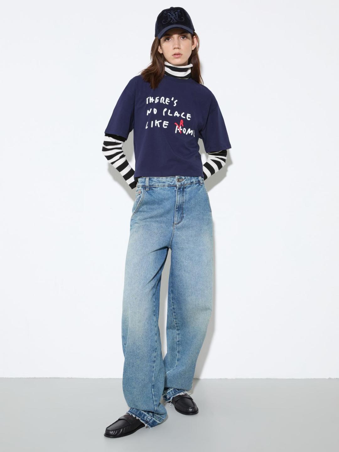 T-shirt boxy fit con lettering | Max&Co T-shirt boxy fit con lettering | Max&Co