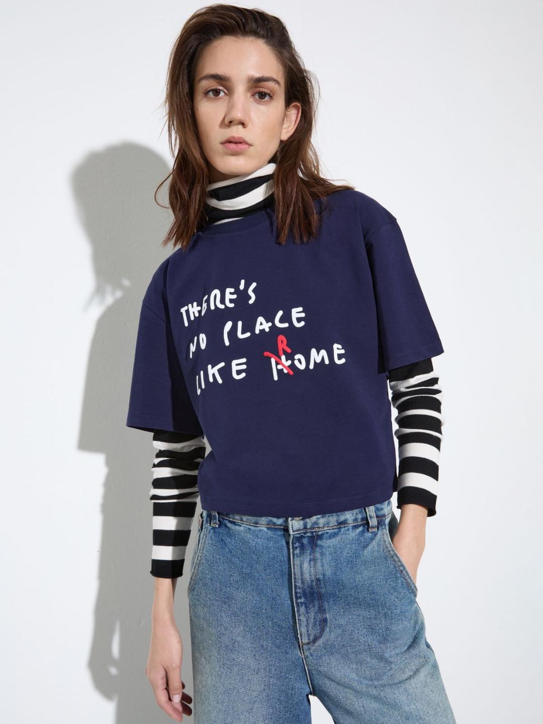 T-shirt boxy fit con lettering | Max&Co T-shirt boxy fit con lettering | Max&Co