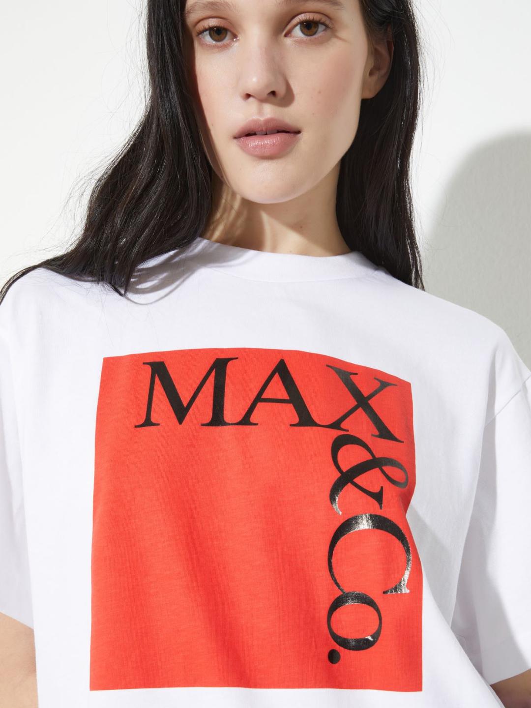 Logo T-shirt in jersey di cotone | Max&Co Logo T-shirt in jersey di cotone | Max&Co