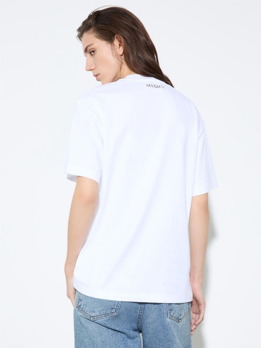 T-shirt in cotone con lettering | Max&Co T-shirt in cotone con lettering | Max&Co