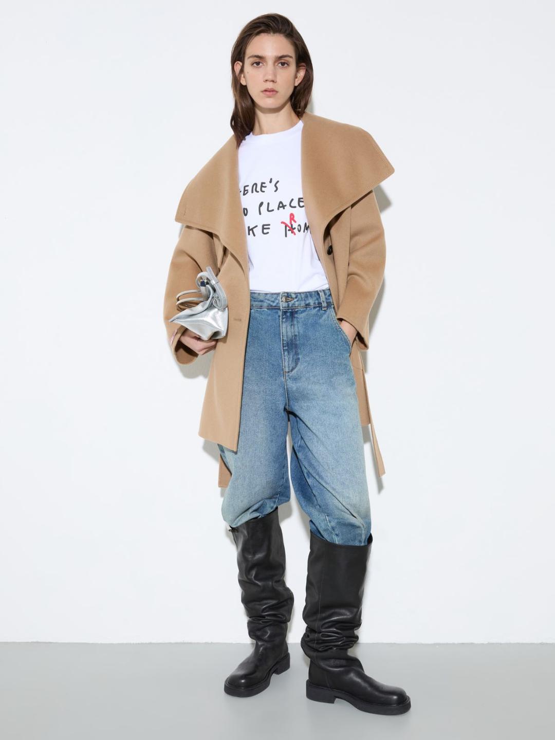 T-shirt in cotone con lettering | Max&Co T-shirt in cotone con lettering | Max&Co