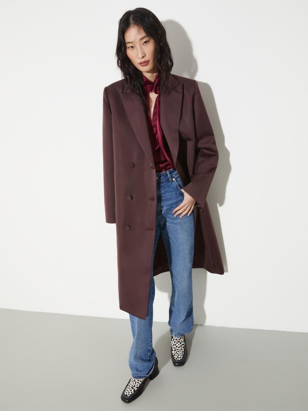 Cappotto doppiopetto in duchesse | Max&Co Cappotto doppiopetto in duchesse - vista alternativa - 0 | Max&Co