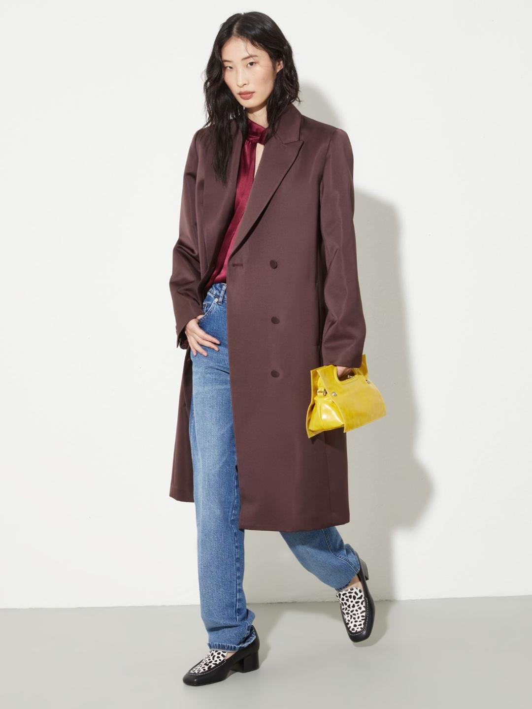 Cappotto doppiopetto in duchesse | Max&Co Cappotto doppiopetto in duchesse - vista alternativa - 0 | Max&Co