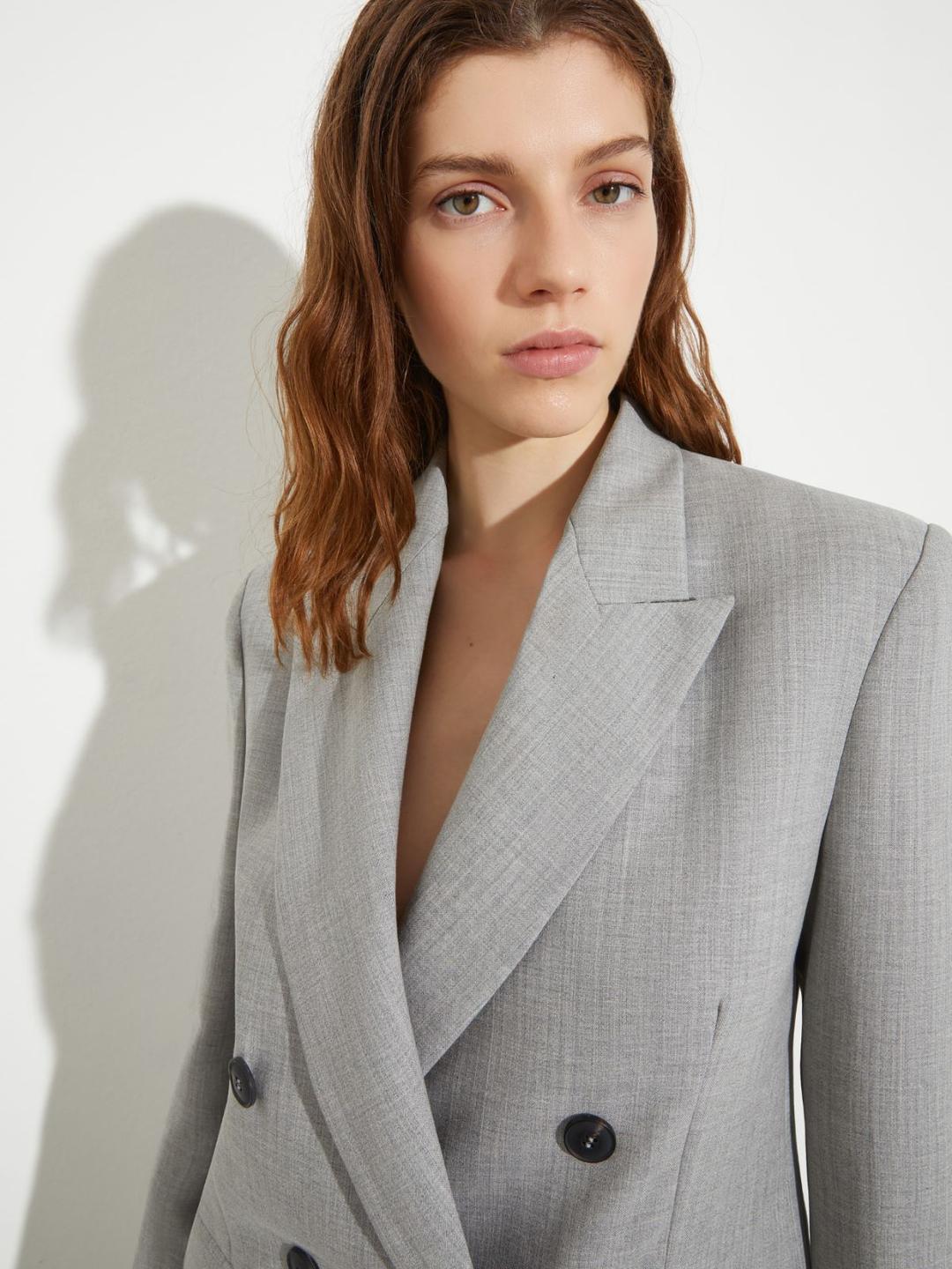 Blazer in lana e cotone | Max&Co Blazer in lana e cotone - vista alternativa - 0 | Max&Co