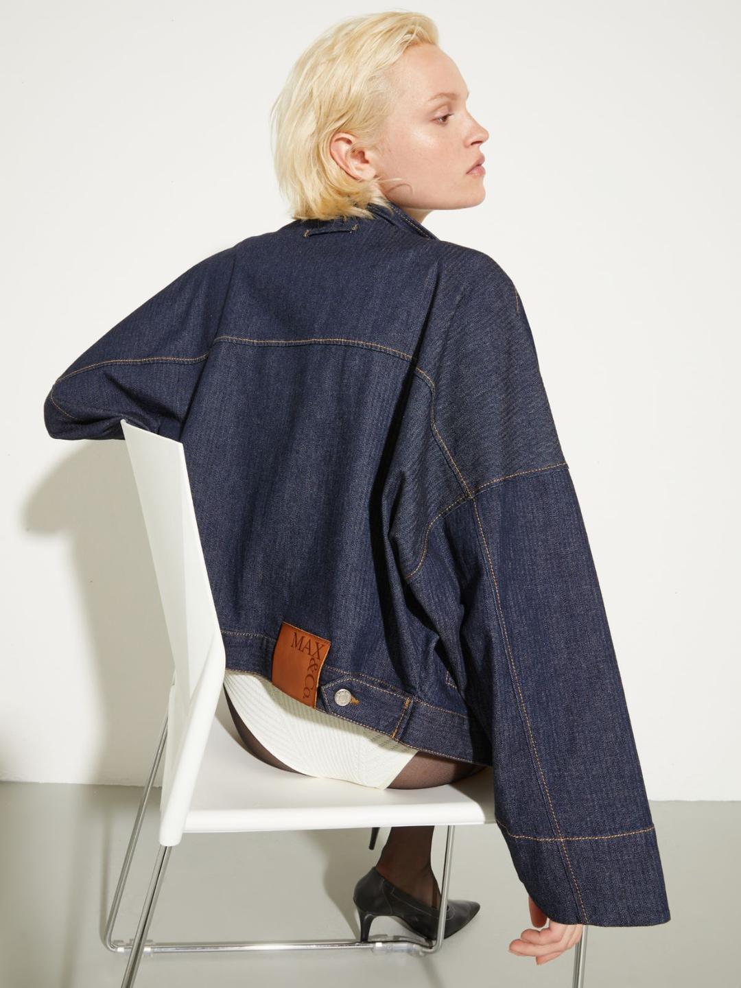 Bomber in denim 3D | Max&Co Bomber in denim 3D - vista alternativa - 1 | Max&Co