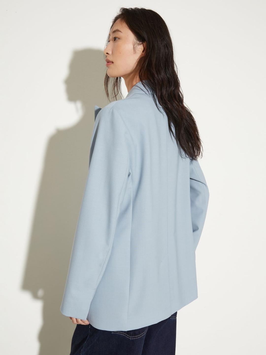 Blazer doppiopetto in fresco lana | Max&Co Blazer doppiopetto in fresco lana - vista alternativa - 1 | Max&Co