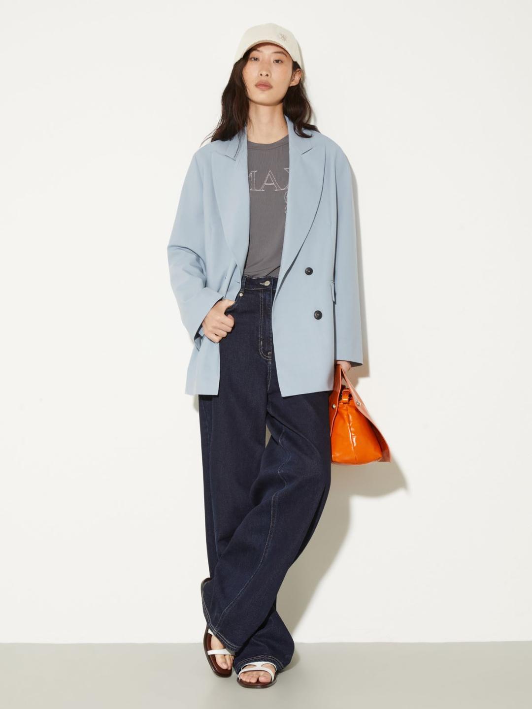 Blazer doppiopetto in fresco lana | Max&Co Blazer doppiopetto in fresco lana - vista alternativa - 1 | Max&Co