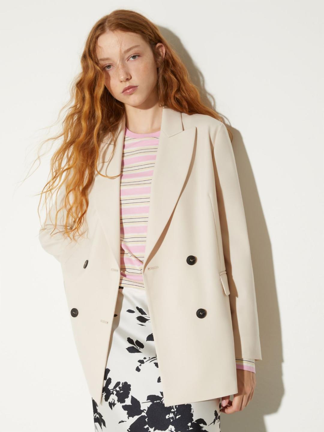 Blazer doppiopetto in fresco lana | Max&Co Blazer doppiopetto in fresco lana - vista alternativa - 0 | Max&Co